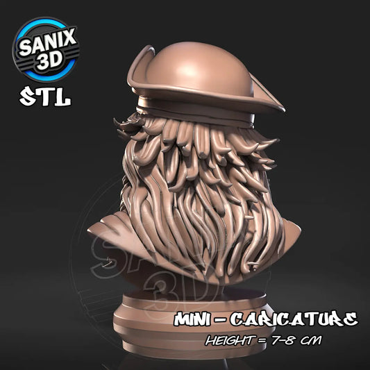 Captain Jack Sparrow – Caricature Bust