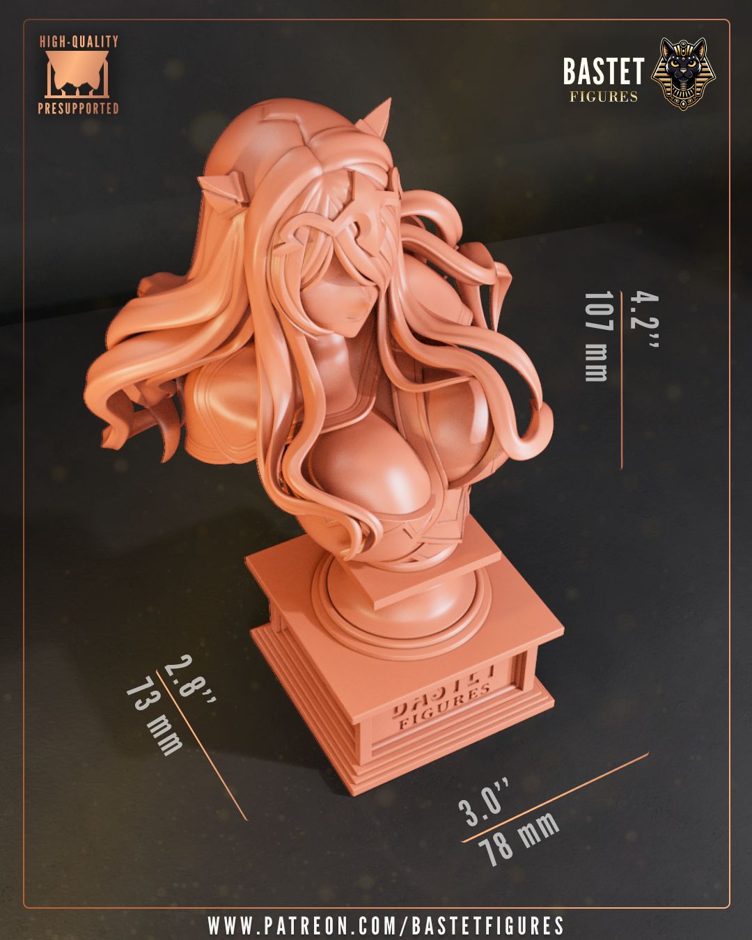 Camilla resin fan art statue, and bust options available from D&K Custom Prints.