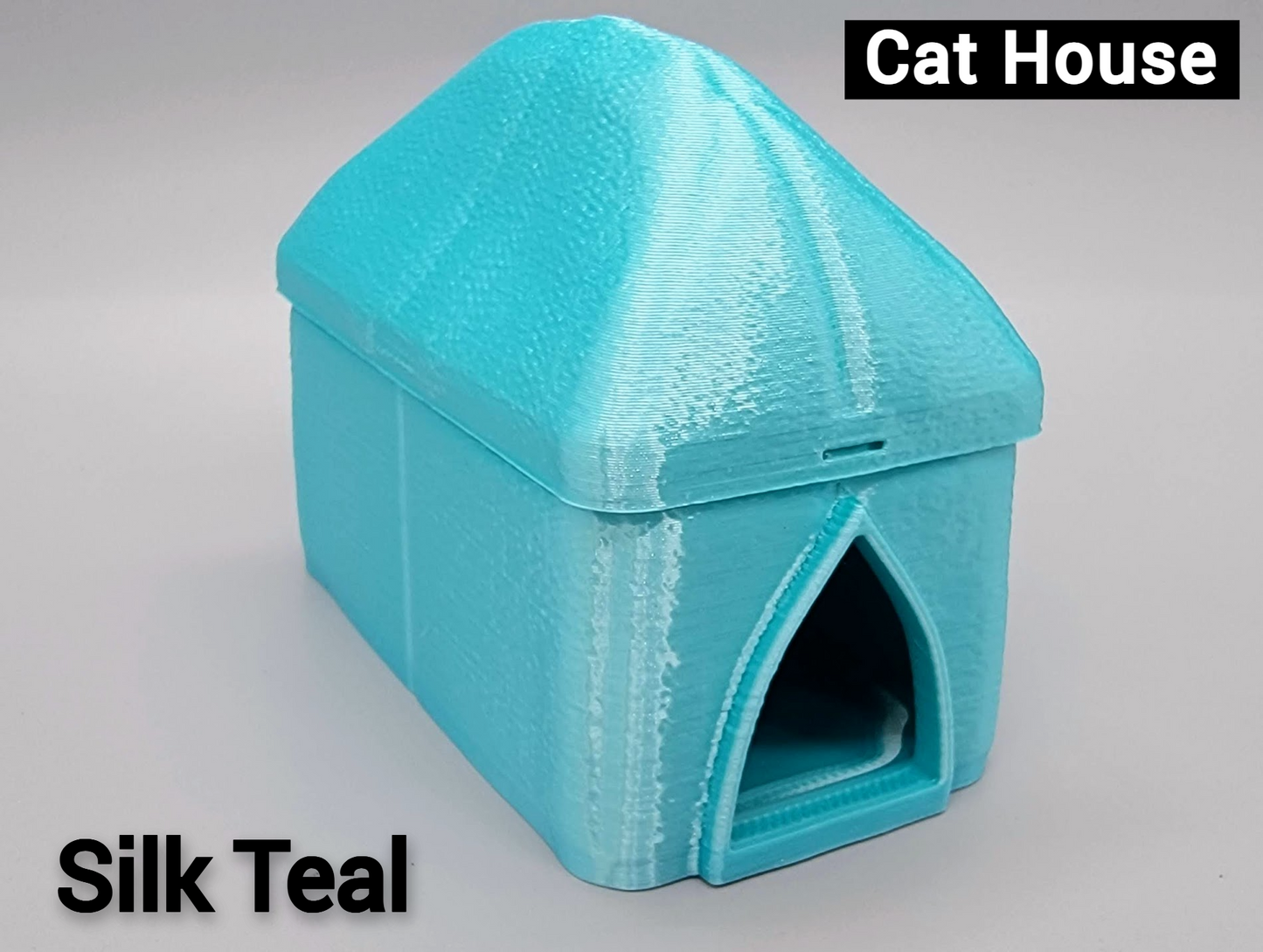 3D Printed Munchkin Cat Toy | Optional Cat Bed & House