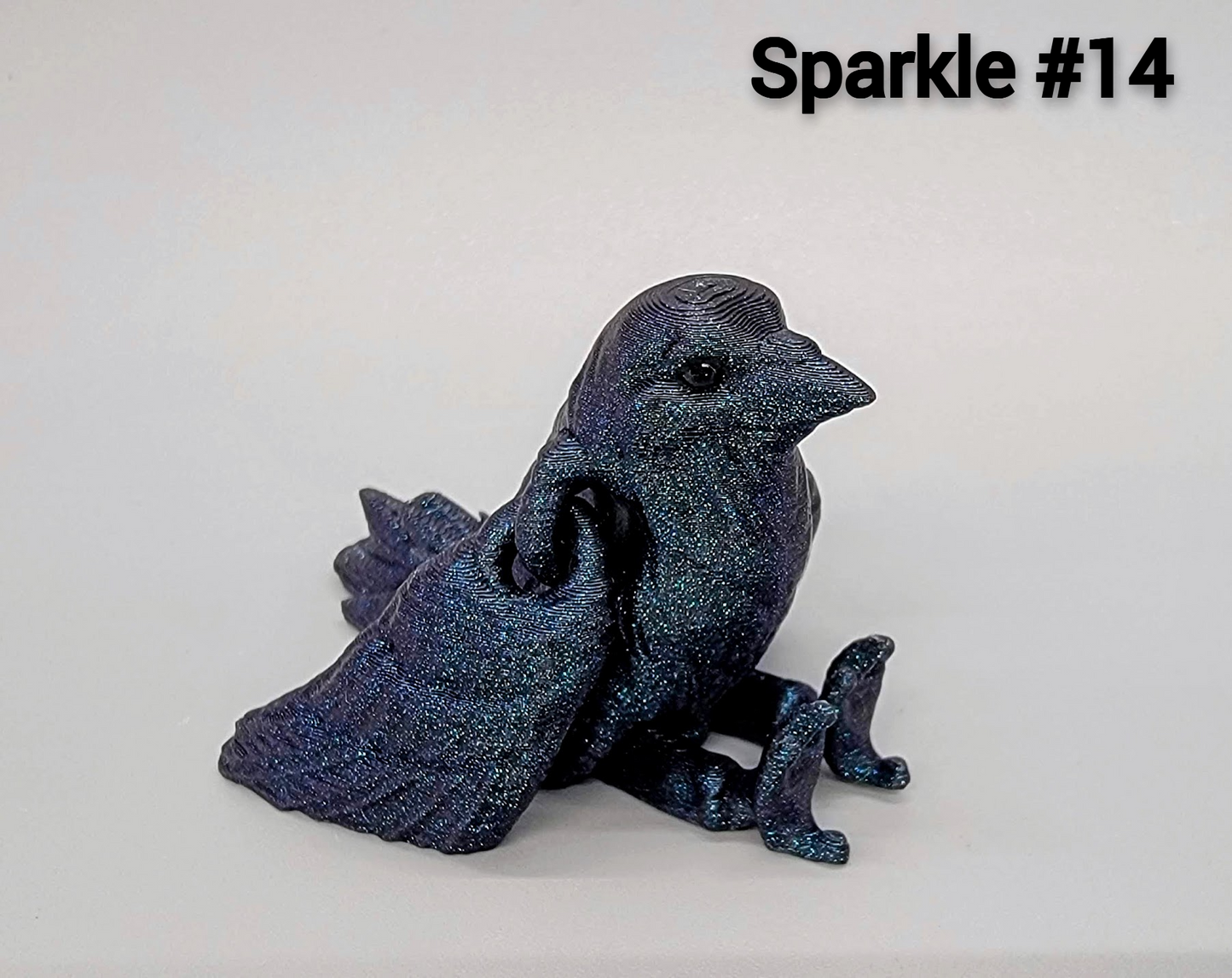 Baby Raven Toy | Keychain or Earrings | 3D Printed