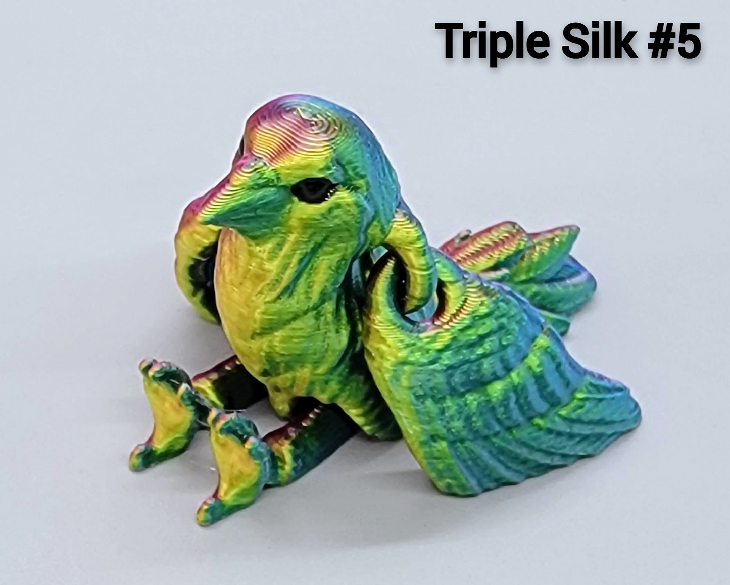 Baby Raven Toy | Keychain or Earrings | 3D Printed