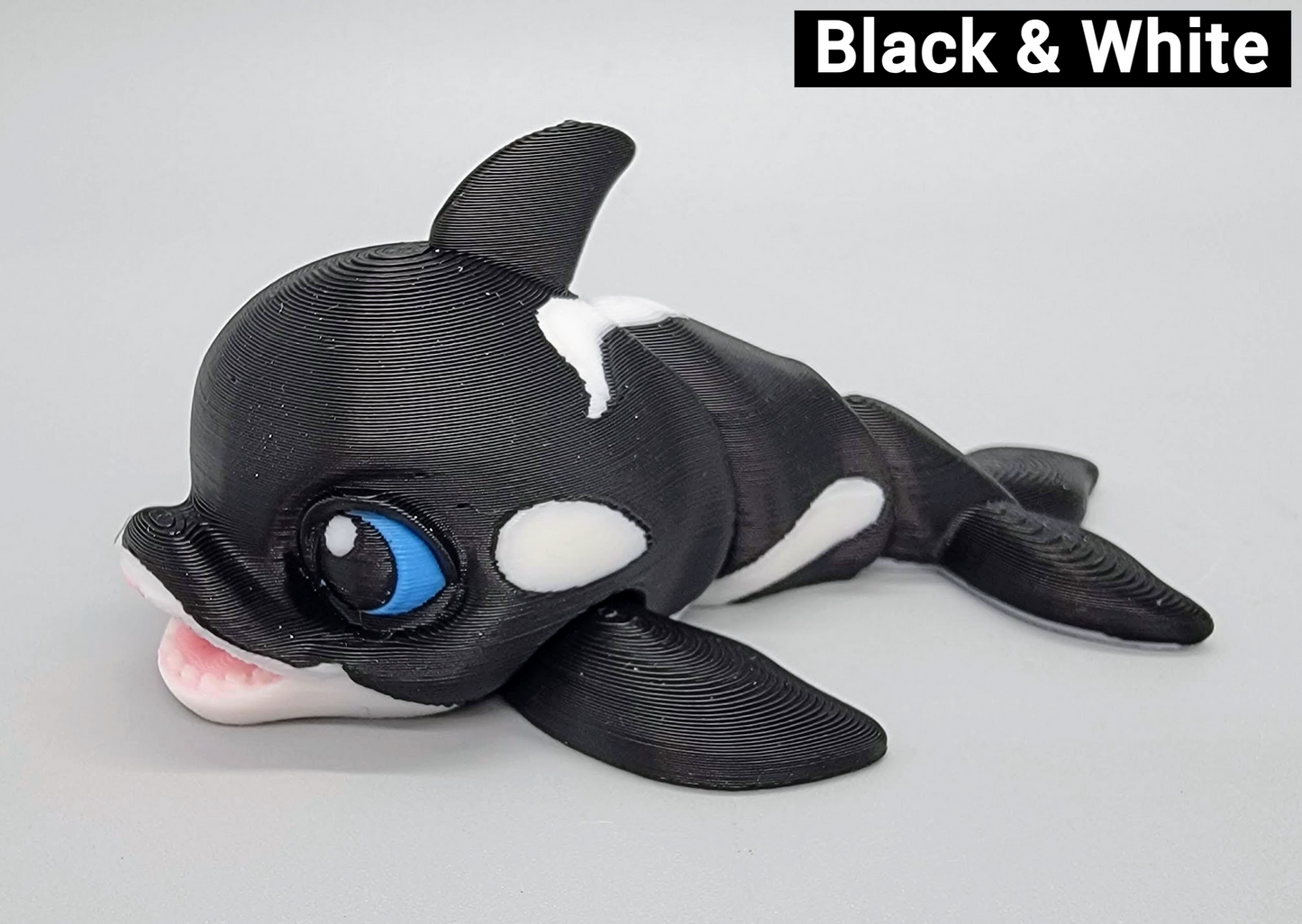 Baby Killer Whale Toy or Keychain | Sensory | Fidget | 3 Sizes