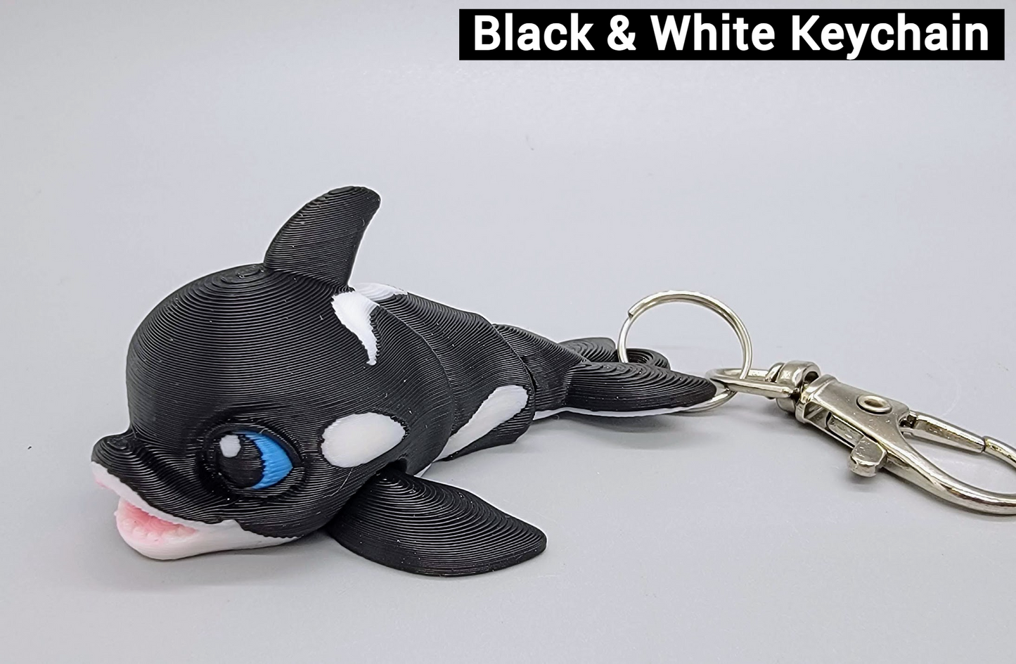 Baby Killer Whale Toy or Keychain | Sensory | Fidget | 3 Sizes