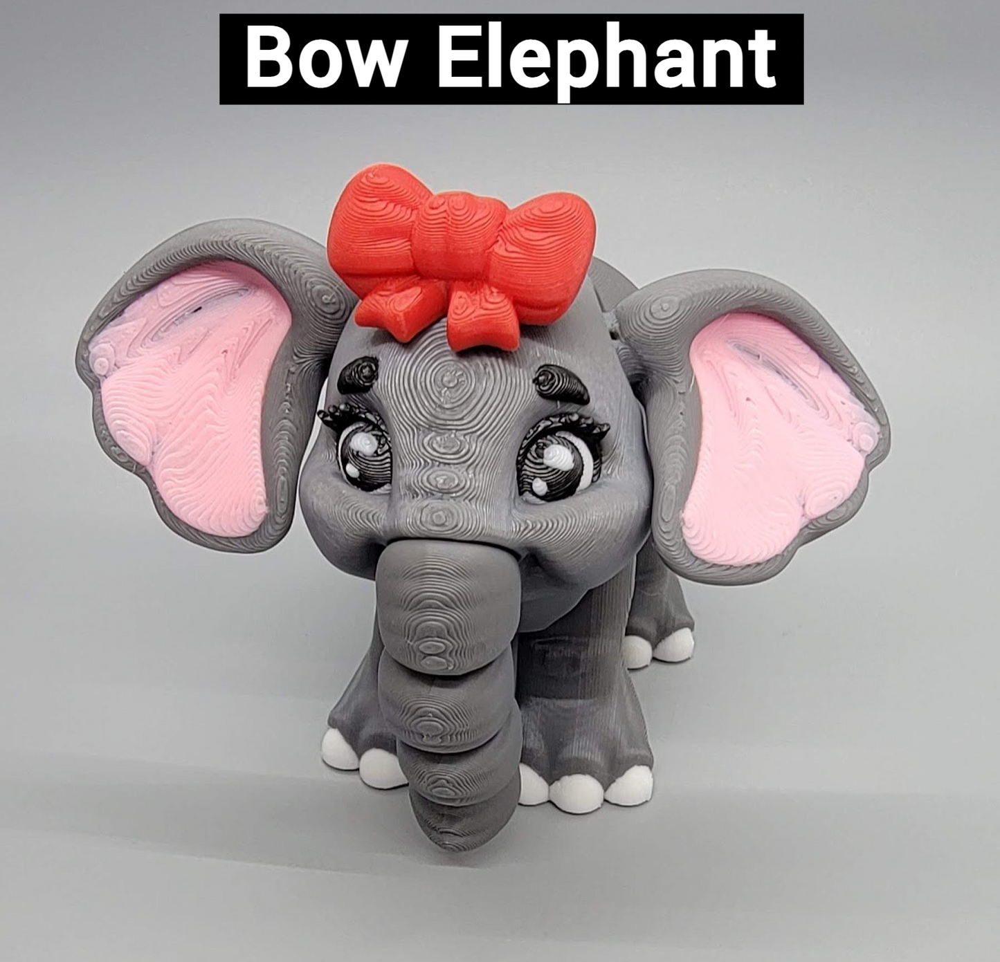3D Printed Articulated Baby Elephant Toy – Sensory Fidget & Cute Gift