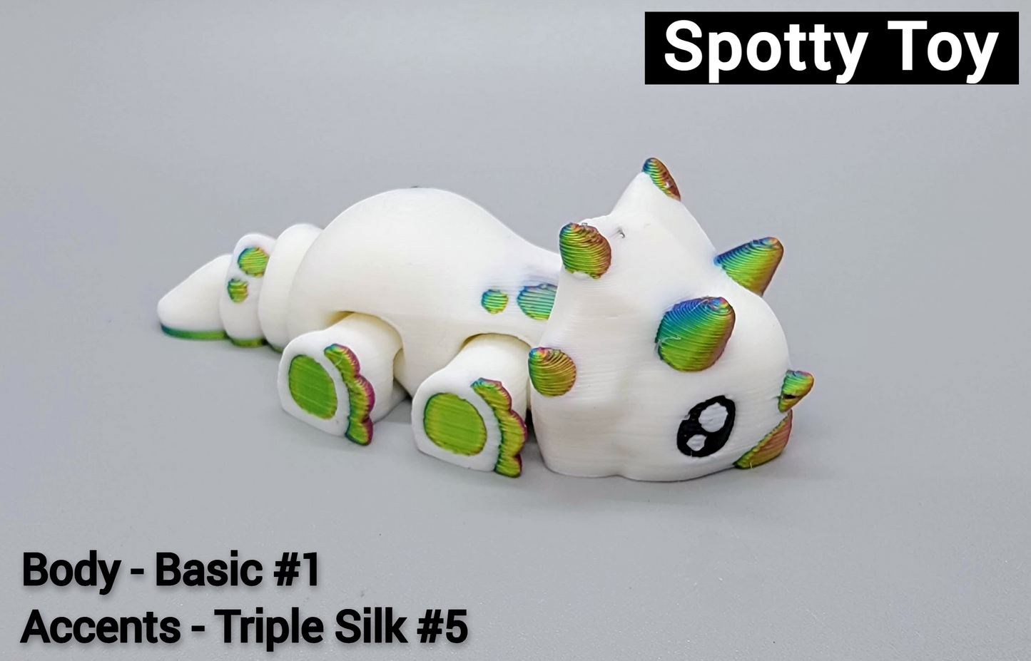 Custom Baby Triceratops Dino Toy | Flexi | Fidget | 3D printed | Articulated