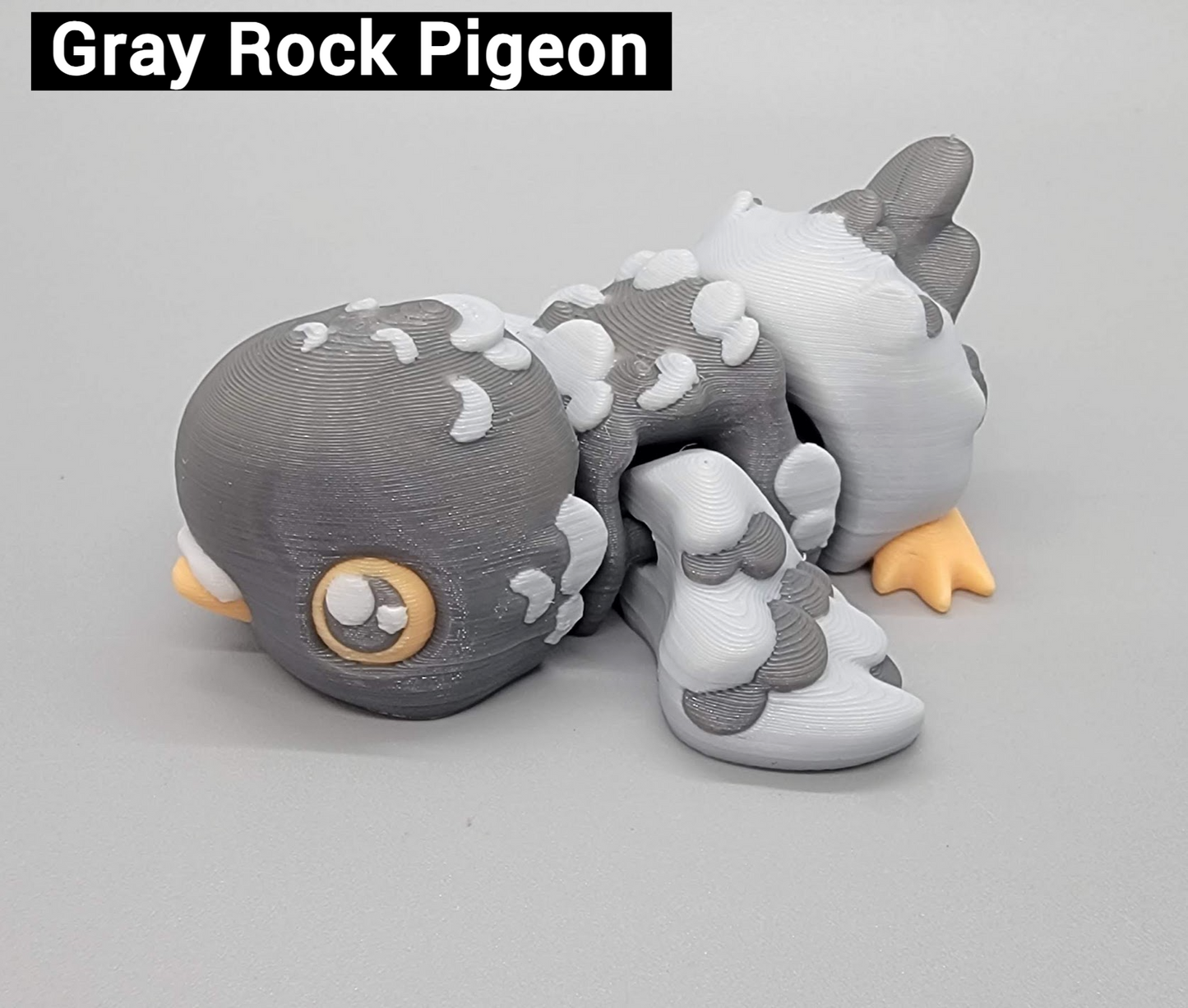 Floppy Pigeon Fidget Toy with optional Play Set