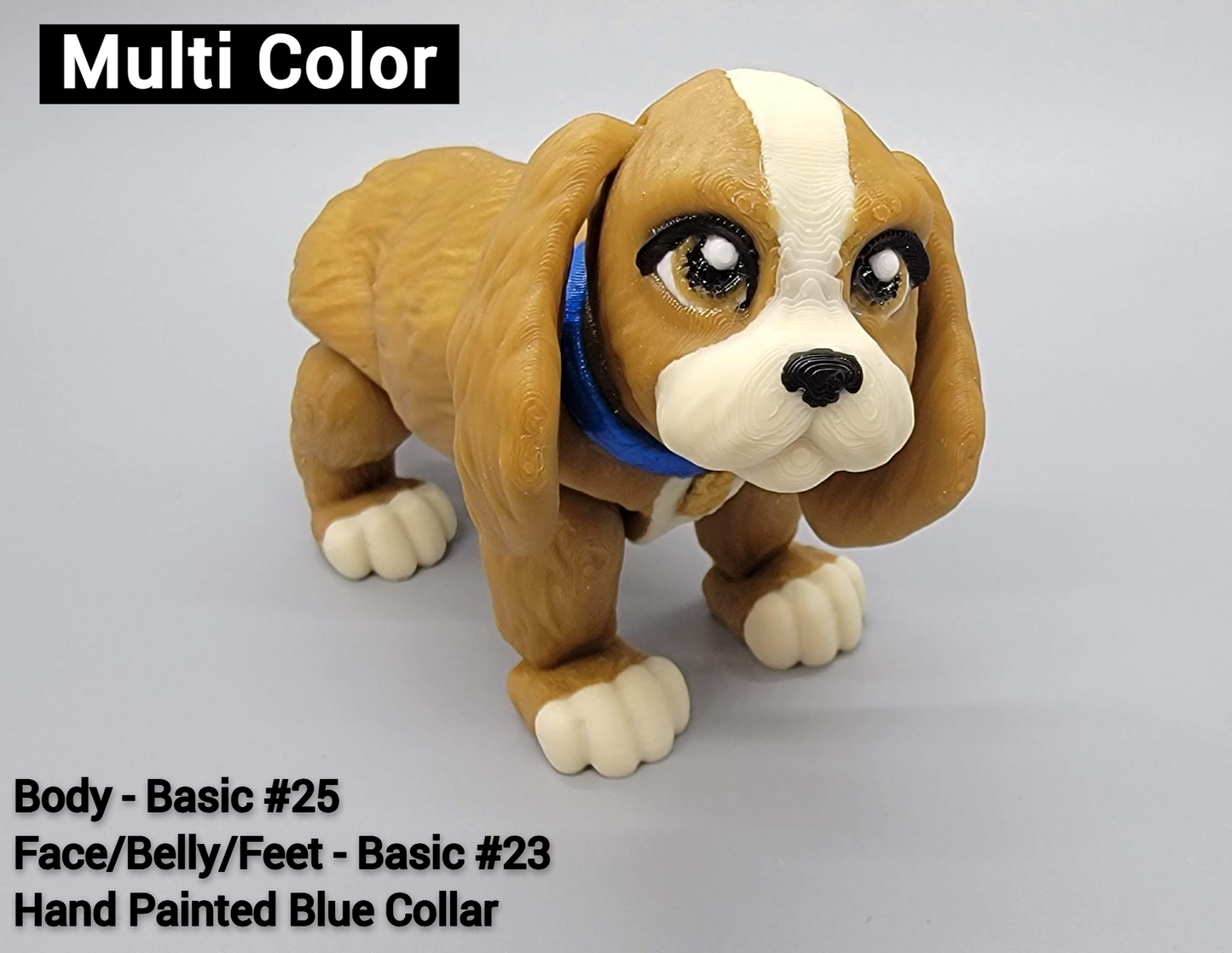 Articulated Cocker Spaniel Toy | Sensory | Fidget | Cute | Fun | Dog | Flexi | Hand Painted Eyes