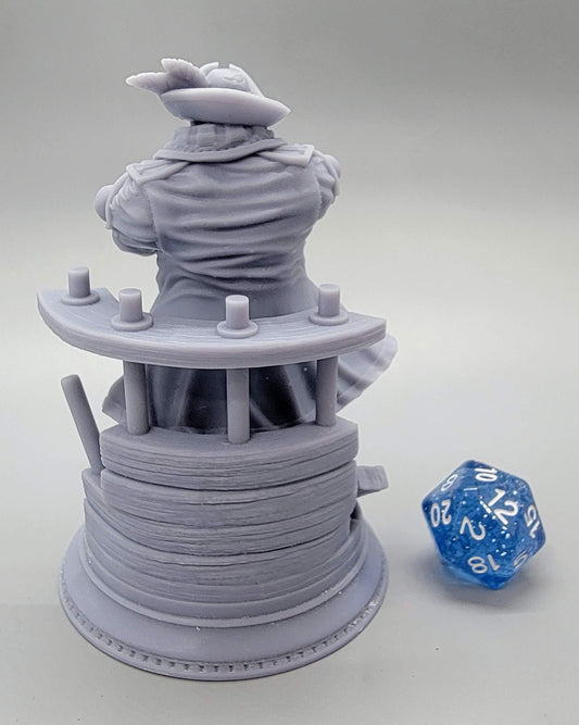 75mm Assembled Option Baradin Blackbeard - Captain of the Gilded Seahorse by D&K Custom Prints