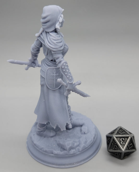 Delyna ro Unviel Blade of Justice | 32mm & 75mm Resin Miniature | DM Stash