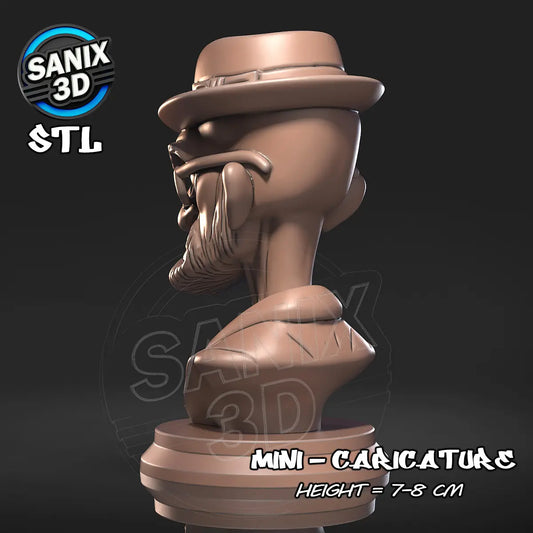 Heisenberg Walter White Resin Fan Art – Caricature Bust