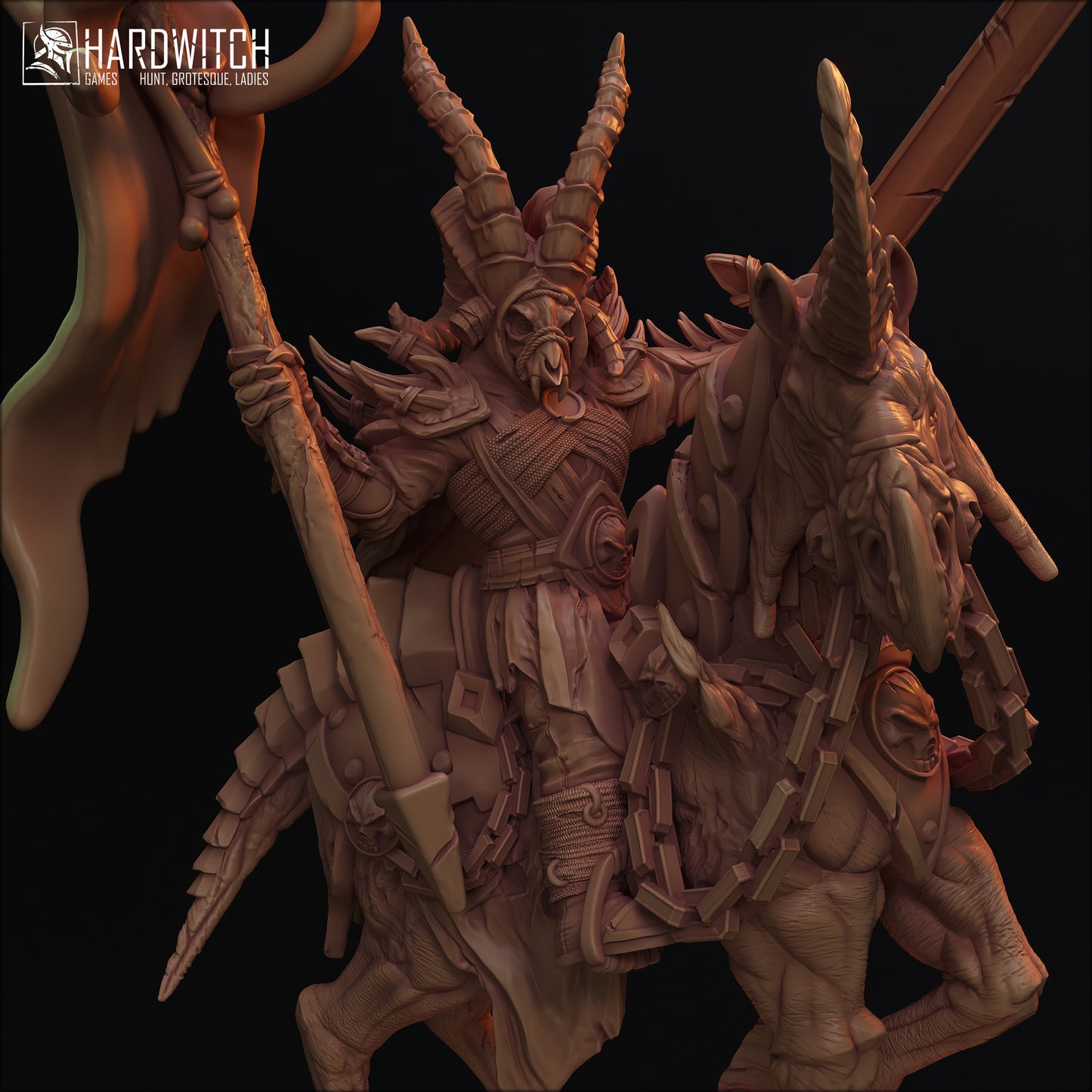 Mirtan Martise – Fiendish Warlord on Beastback