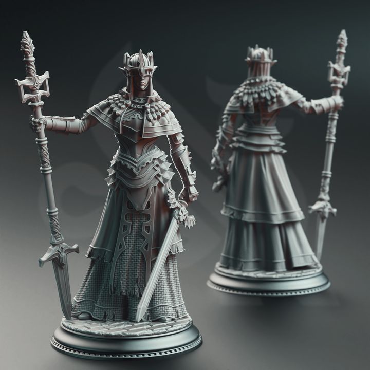 Evana the Proselytizer - Devout of the Tharameni Resin Miniature