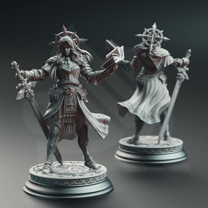 Johanna Saffron the Scorned Vengeance Paladin Resin Miniature