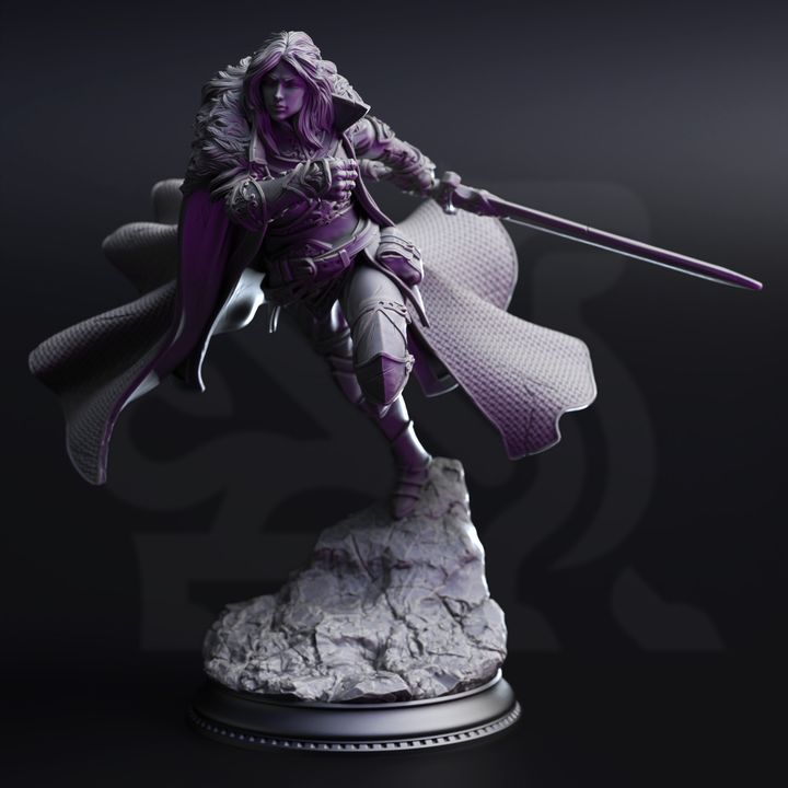 Morgana Lynch - Human Fighter Resin Miniature