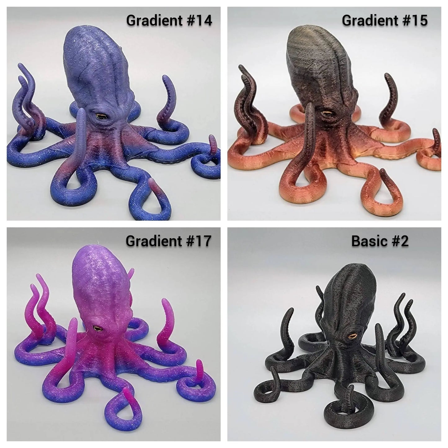 Soporte de pulpo para teléfono o tableta | Colores personalizados | Accesorio de escritorio oceánico | Ojos pintados a mano | Criatura marina | Soporte