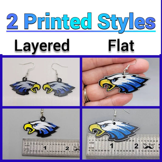 Eagle Pride Earrings & Keychain