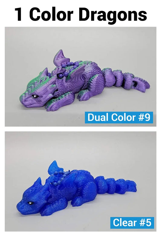 Scruffed Baby Dragon Keychain