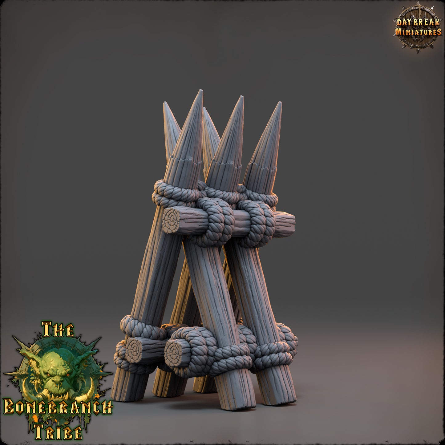 Empalizada de la Rama Huesa – La Tribu de la Rama Huesa (32 mm y 54 mm) para escenografía de TTRPG y Wargaming