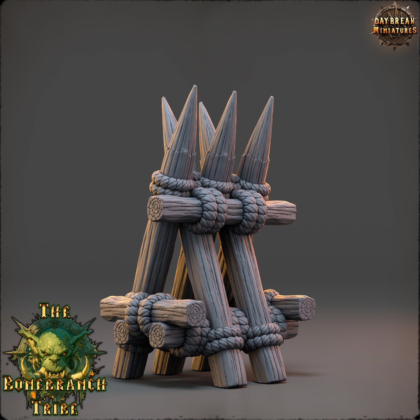 Empalizada de la Rama Huesa – La Tribu de la Rama Huesa (32 mm y 54 mm) para escenografía de TTRPG y Wargaming