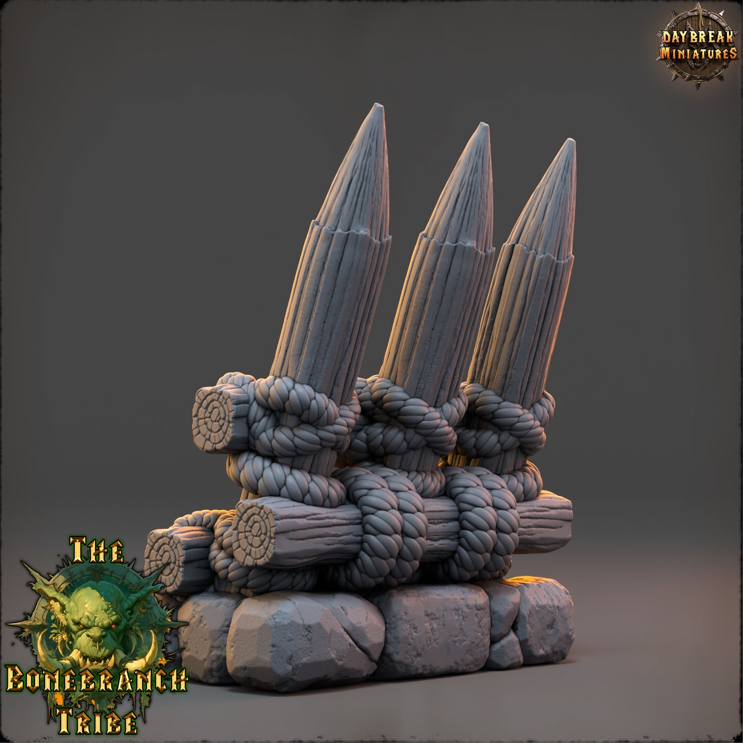 Empalizada de la Rama Huesa – La Tribu de la Rama Huesa (32 mm y 54 mm) para escenografía de TTRPG y Wargaming