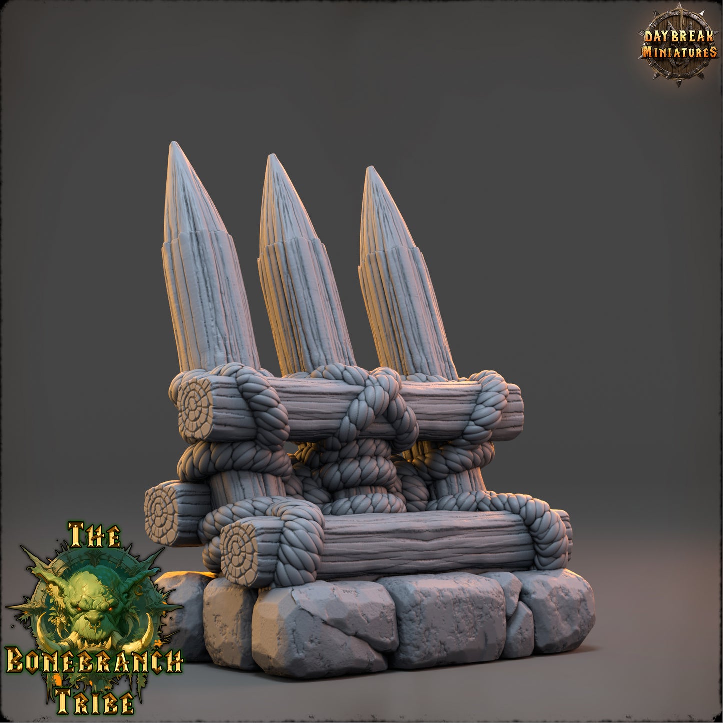 Empalizada de la Rama Huesa – La Tribu de la Rama Huesa (32 mm y 54 mm) para escenografía de TTRPG y Wargaming
