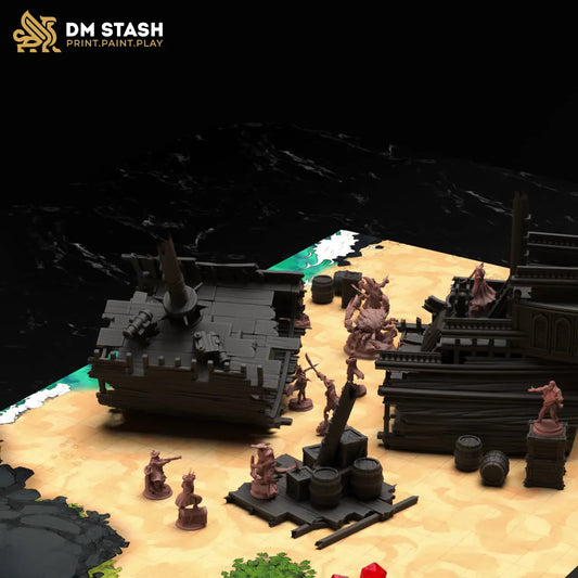 Conjunto de terreno de naufragio: Naufragio del Galeón Maldito