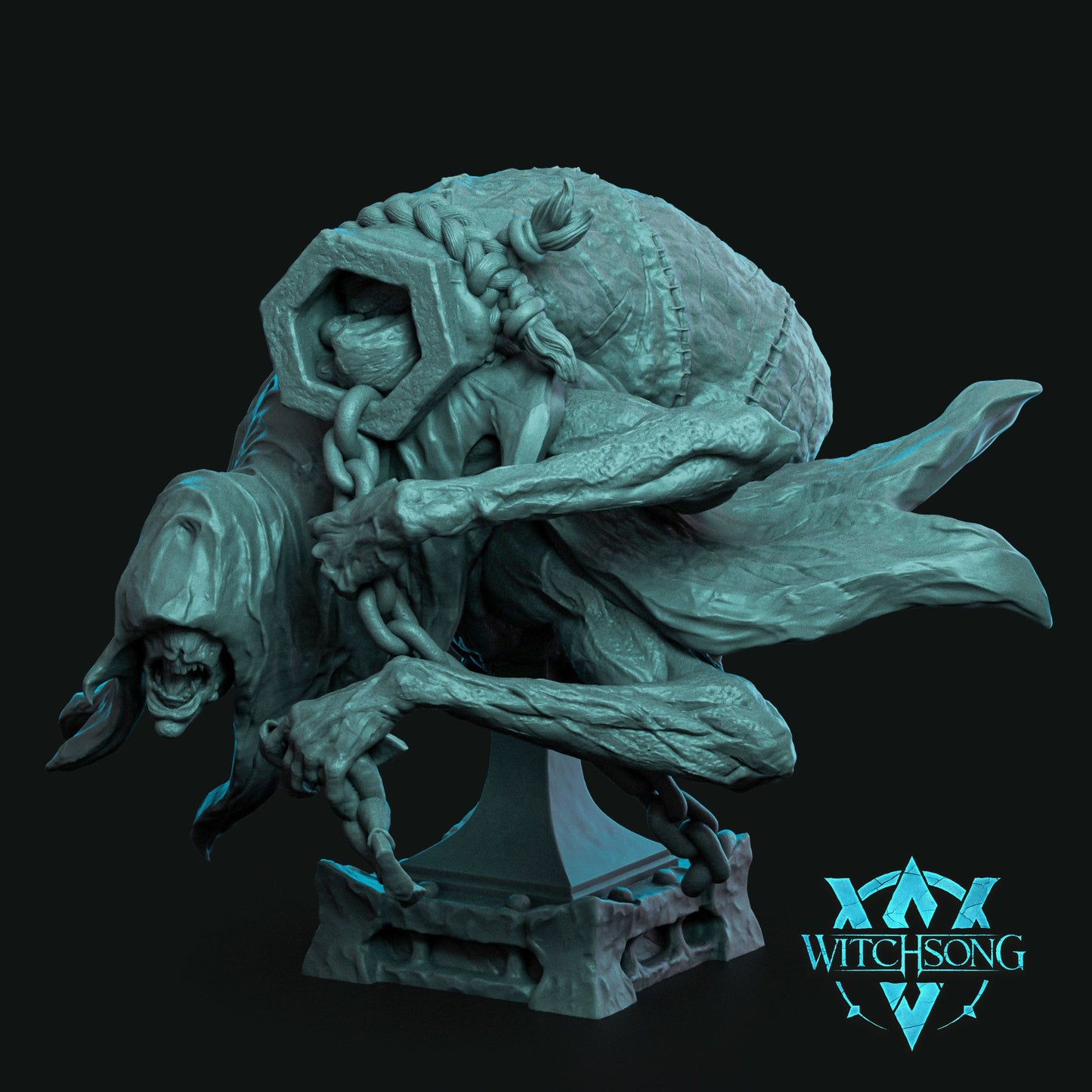 Corpse Harvester huge 3x3 undead boss monster miniature and 100mm bust for D&D, Pathfinder, display, and painting – D&K Custom Prints