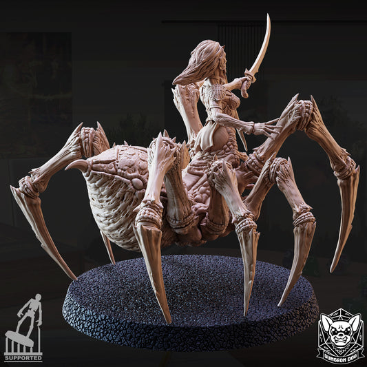 Drider resin miniature – half-drow half-spider RPG boss monster collectible
