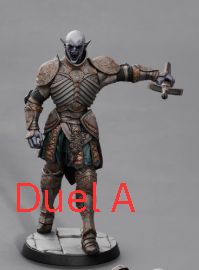 Graveward Legion resin miniatures – vampiric knights in multiple poses including attack, duel, and run stances, printed by D&K Custom Prints