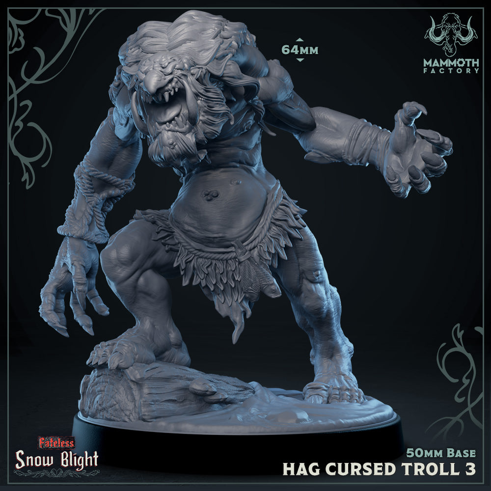 Large Hag Cursed Troll Resin Minis | Mammoth Factory