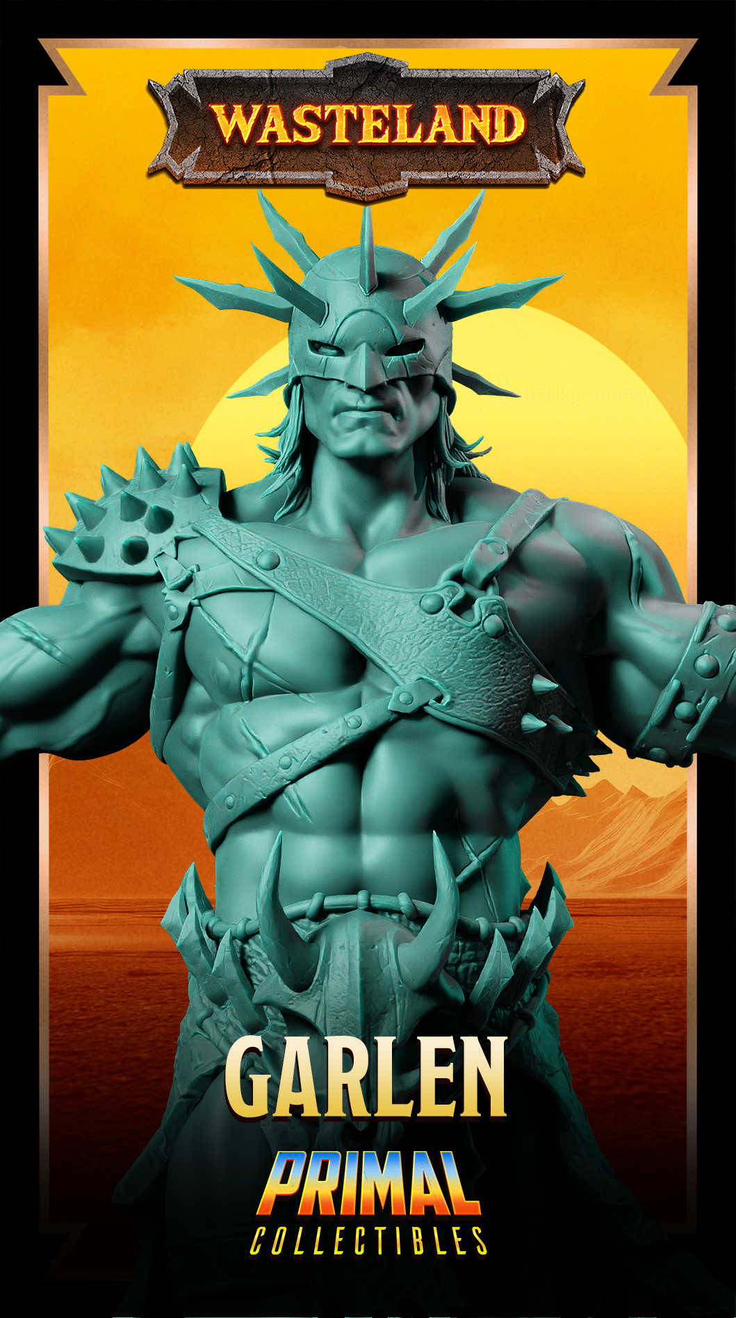 Psionicist - Garlen | Wasteland Champion Miniature for TTRPGs & Collectors