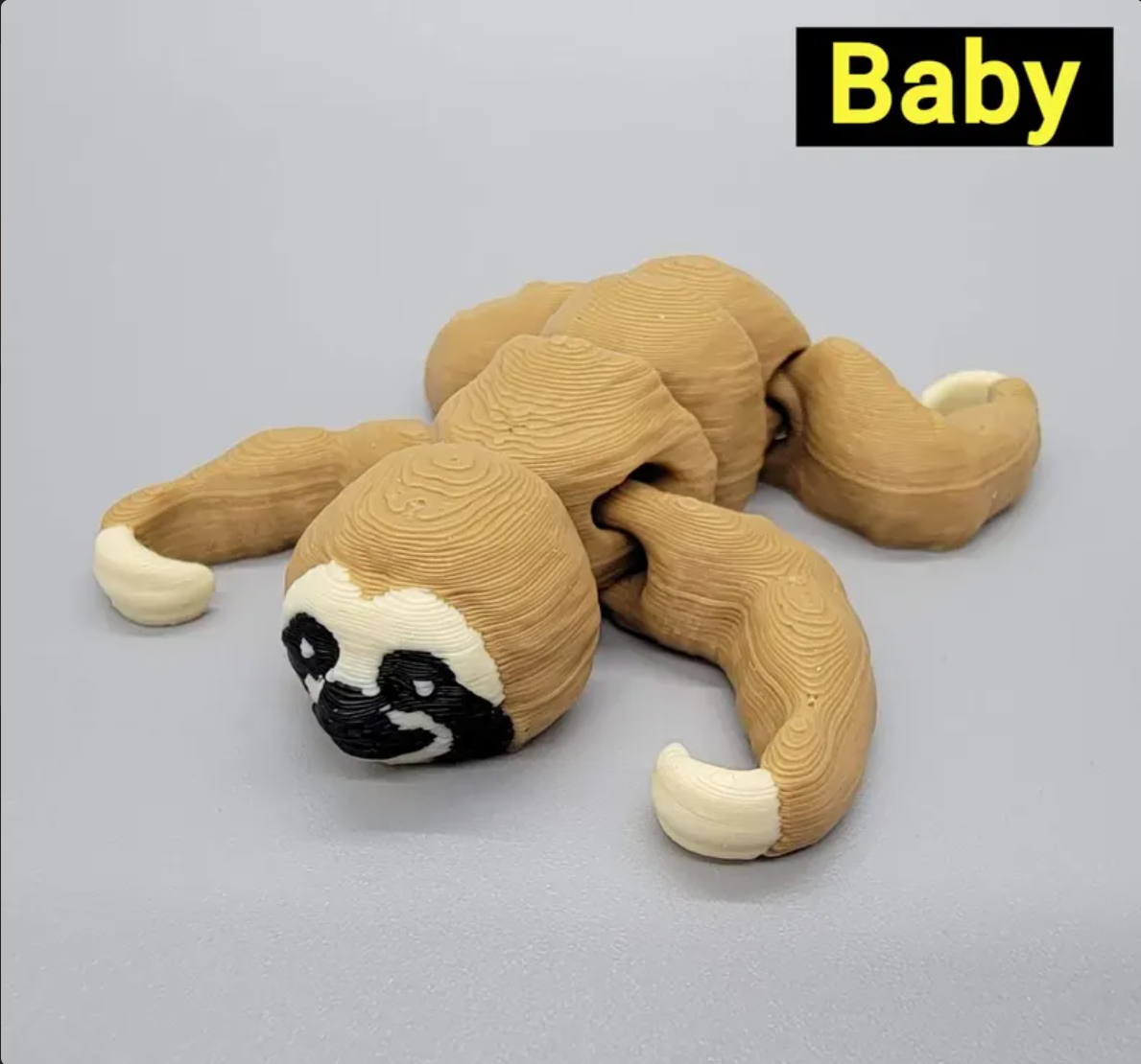 Flexi Sloth Toy or Keychain | Sensory | Fidget | Optional Tree
