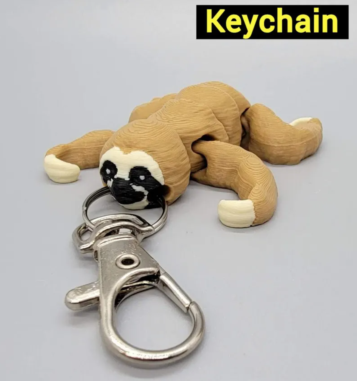 Flexi Sloth Toy or Keychain | Sensory | Fidget | Optional Tree
