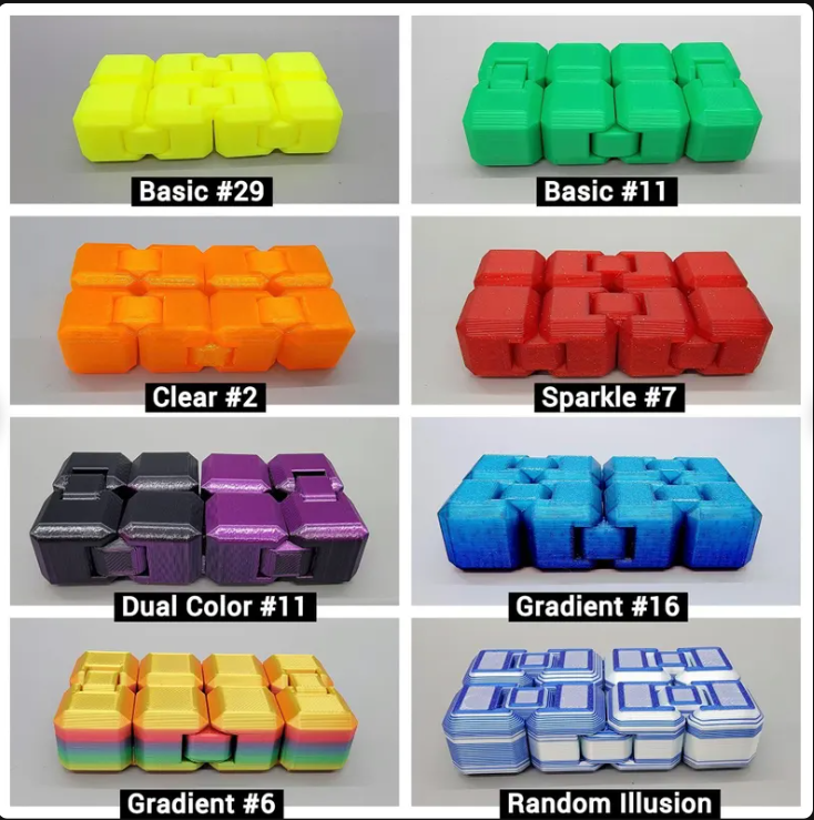 Cubo antiestrés infinito | Impresión 3D | Juguete sensorial | Estimulación