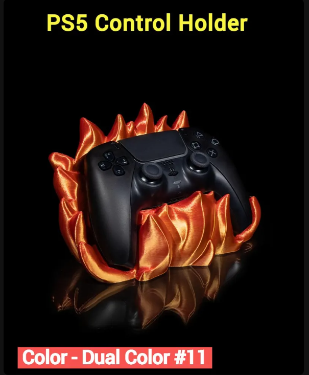 3D Printed Fire-Themed Multi-Use Stands | Hot Sauce Holder | Organizer for Gaming, Phones & Pens