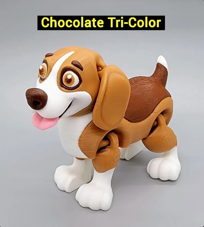 Articulated Beagle Toy | Articulated | K9 | Fidget | Toy | Custom Colors