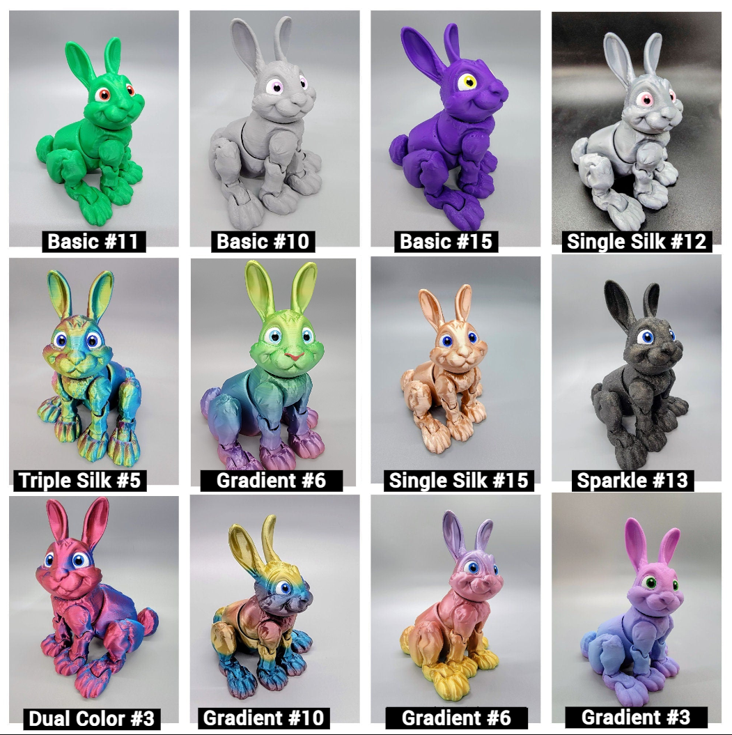 Articulated Bunny Toy | Fun | Fidget | Sensory | Posable