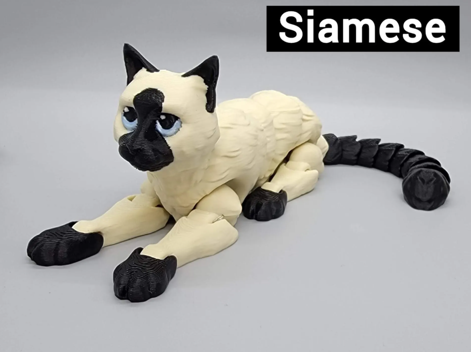 Ready to Ship Flexi Cat Toy | 3D Printed | Sensory | Fidget