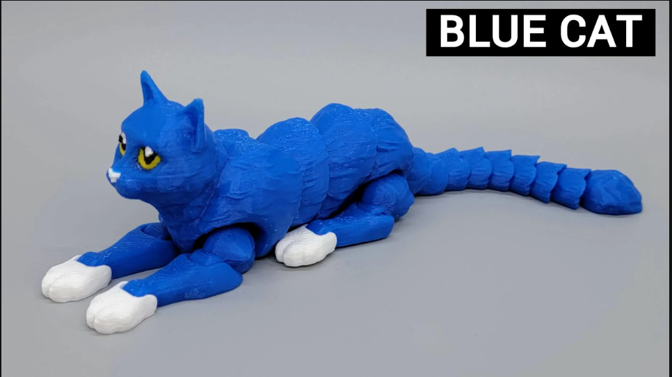 Ready to Ship Flexi Cat Toy | 3D Printed | Sensory | Fidget