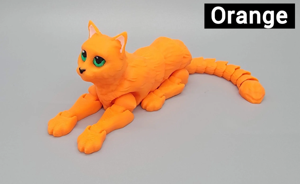 Ready to Ship Flexi Cat Toy | 3D Printed | Sensory | Fidget