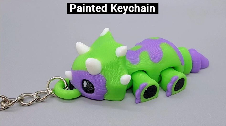 Custom Baby Triceratops Dino Toy | Flexi | Fidget | 3D printed | Articulated