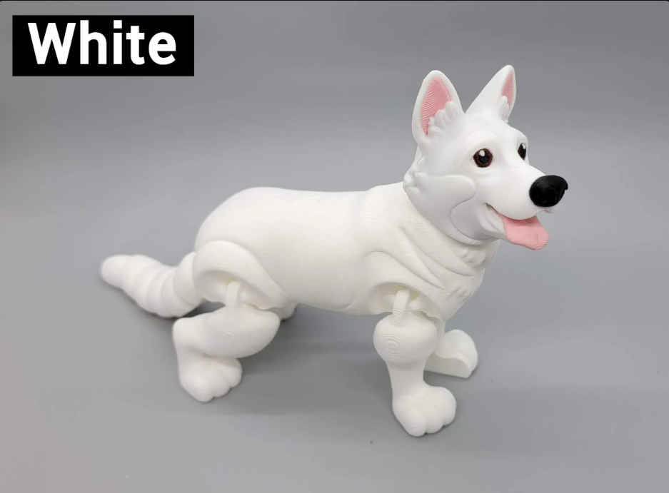 German Shepherd Toy – 3D Printed, Articulated, Custom Pet Option