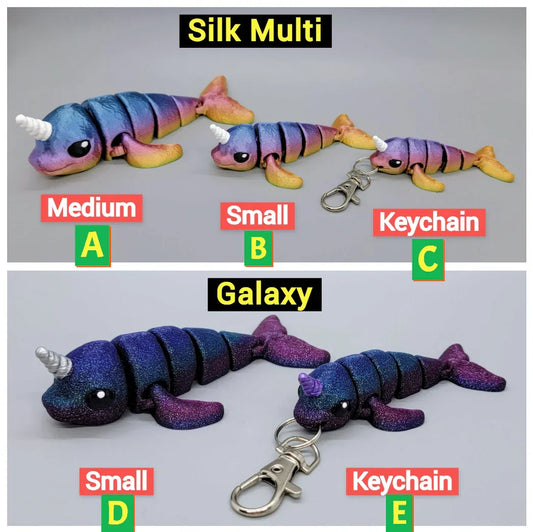 Ready to Ship Baby Narwhal Toy