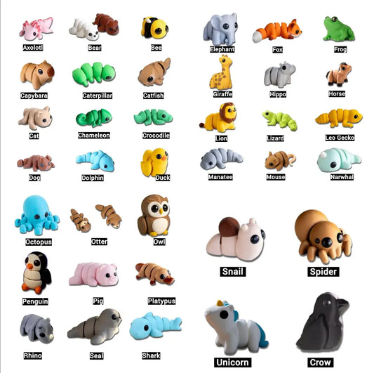 Mini Micro Fidget Critters