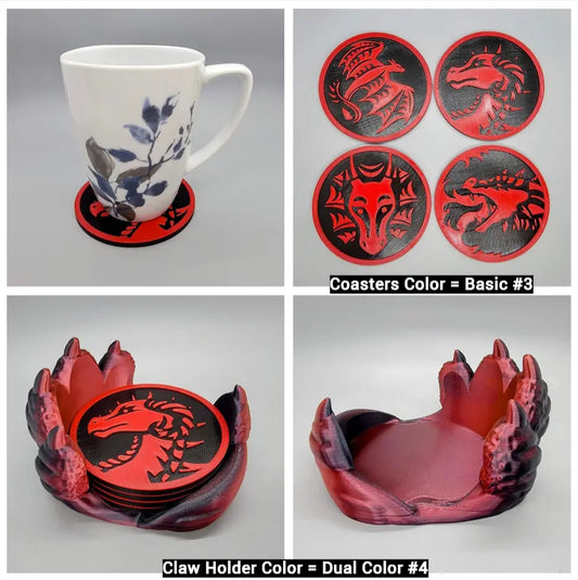 Dragon Claw Coaster Set