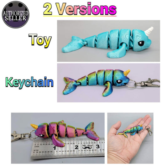 Baby Narwhal Toy or Keychain