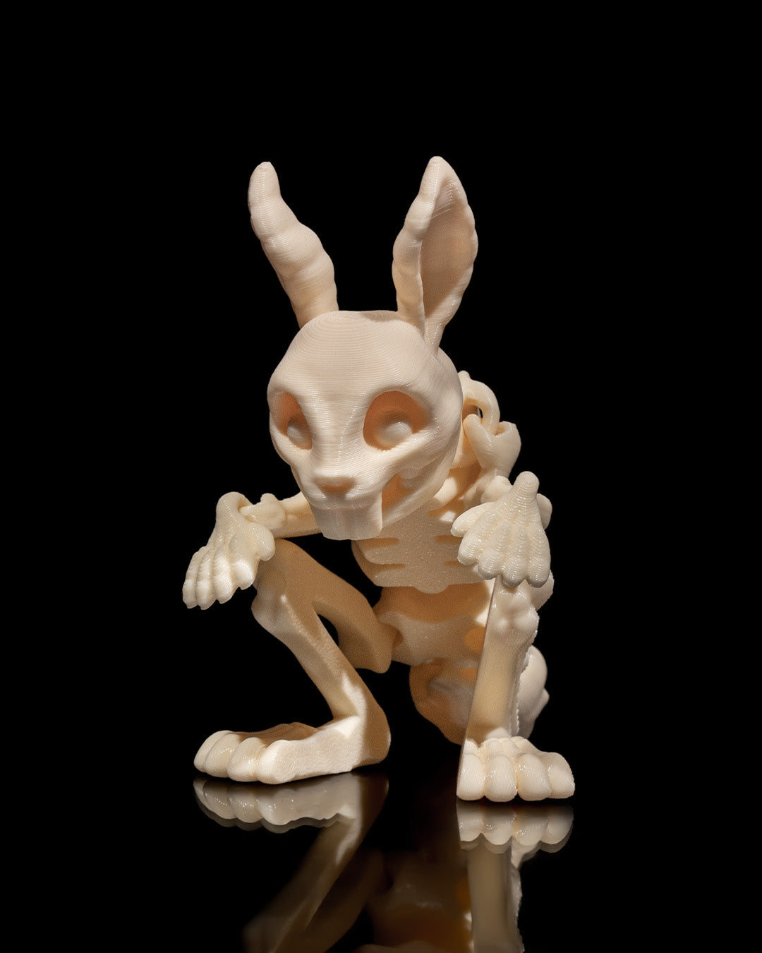 Juguetes articulados de esqueleto de animales: criaturas antiestrés impresas en 3D (gato, perro, conejo, camaleón, ardilla)