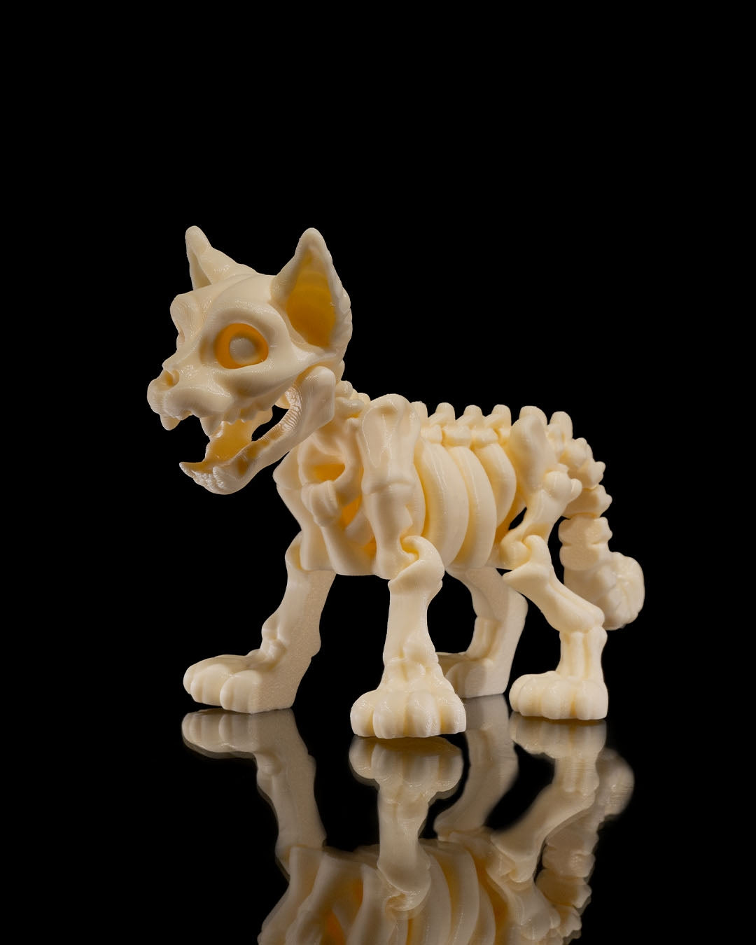 Juguetes articulados de esqueleto de animales: criaturas antiestrés impresas en 3D (gato, perro, conejo, camaleón, ardilla)