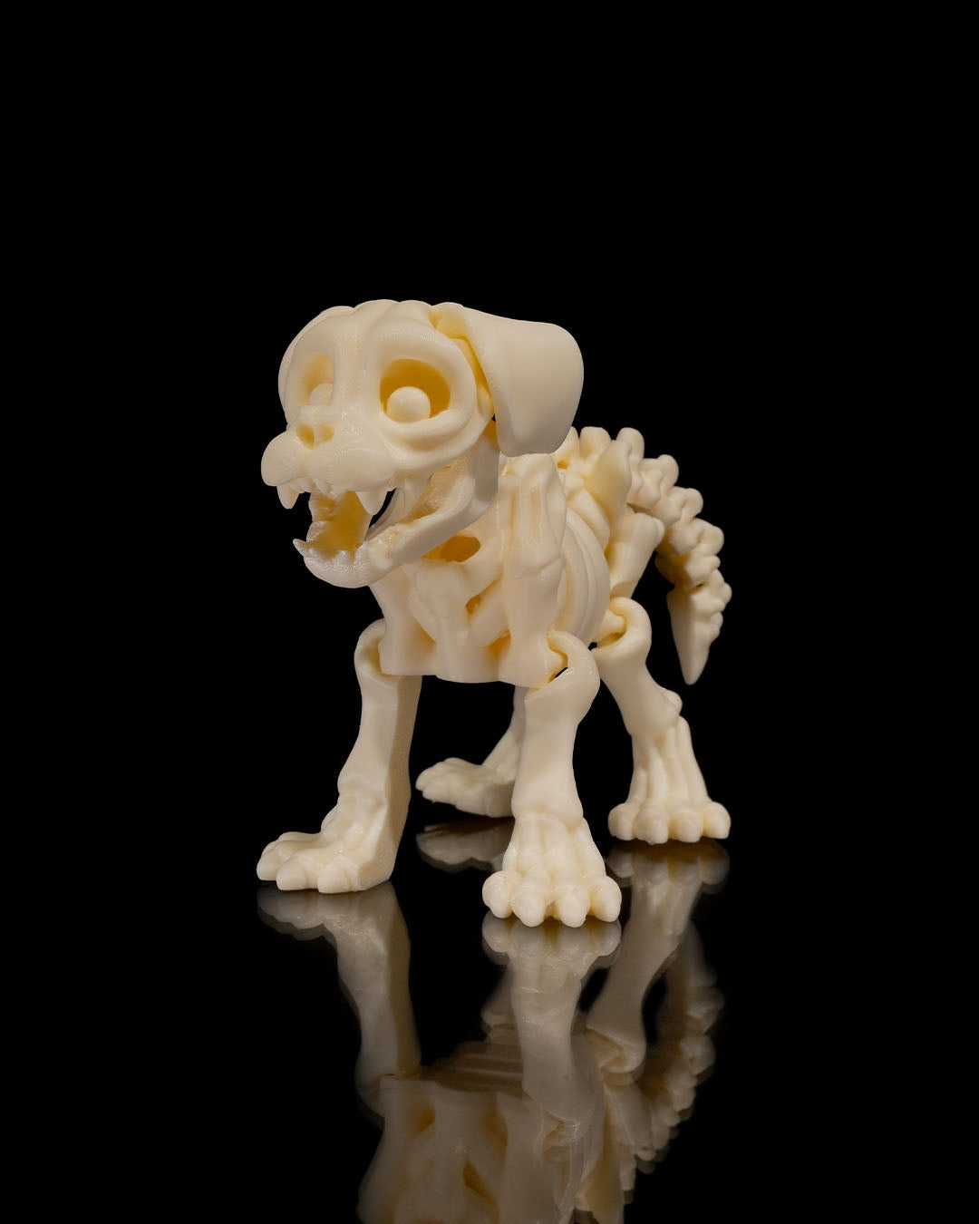 Juguetes articulados de esqueleto de animales: criaturas antiestrés impresas en 3D (gato, perro, conejo, camaleón, ardilla)
