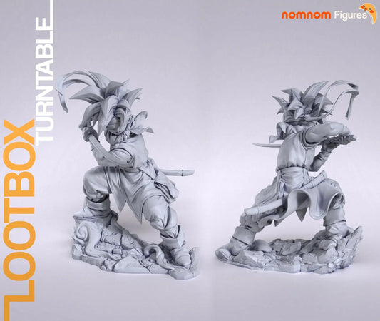 Crono Chrono Trigger unpainted resin turntable view front and back